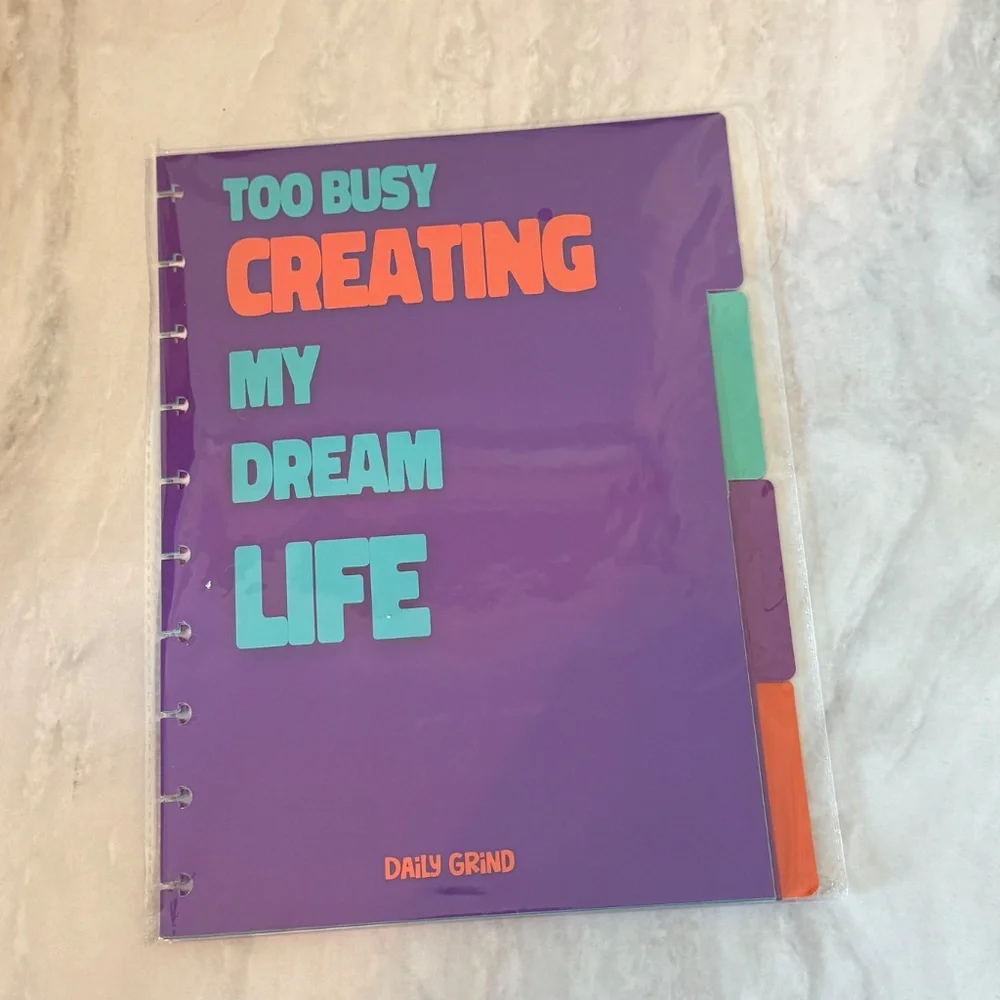 Daily Grind Planner Cover and Dividers Bundle Brand New: Creative Queen